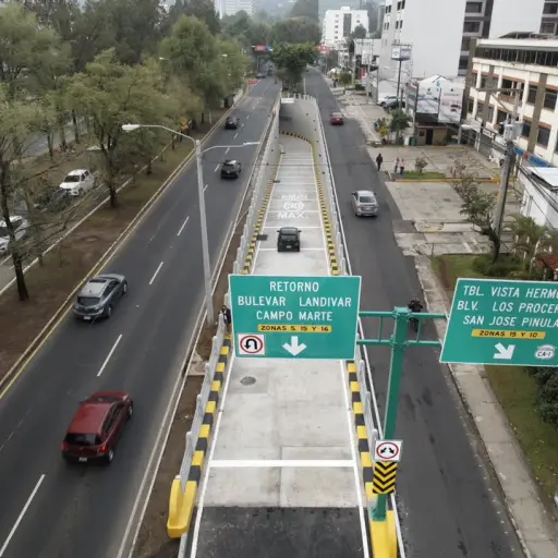 Este es el nuevo paso a desnivel San Martín de Porres. ,Municipalidad de Guatemala