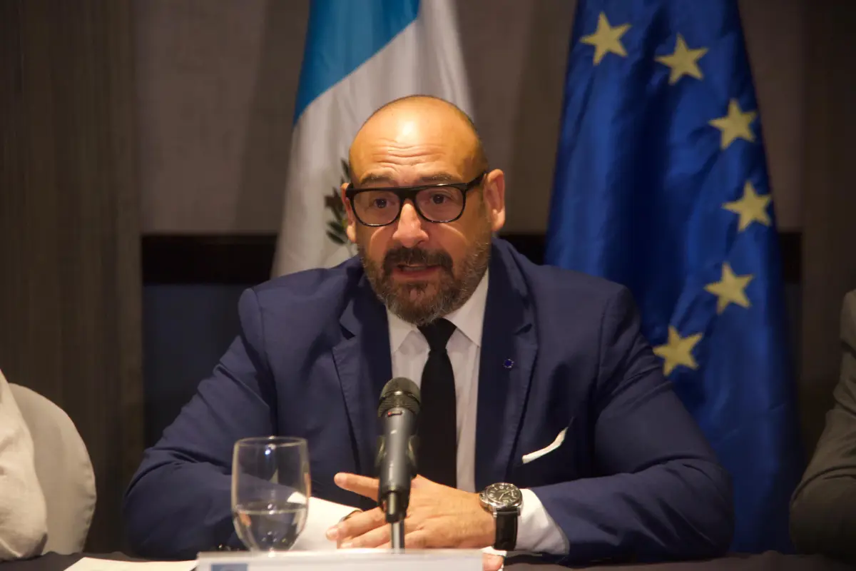 Jordi Cañas, el jefe de la Misión de Seguimiento Electoral de la UE, se reunió con diferentes sectores durante su visita a Guatemala., Omar Solís/Emisoras Unidas