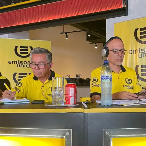 Las voces de El Mejor Equipo durante la final de Champions League en Distrito Cuatro 