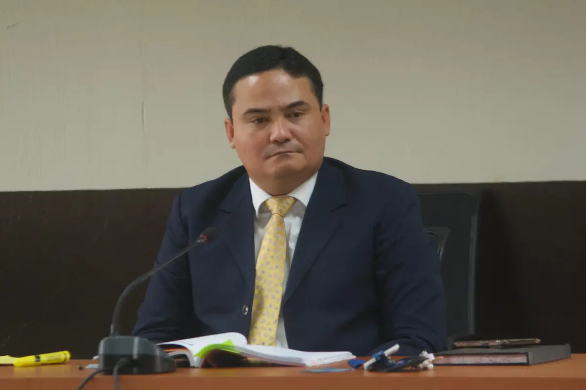 El juez Fredy Orellana durante la audiencia contra el abogado Eduardo Masaya, señalado en el caso Semilla., Omar Solís/Emisoras Unidas