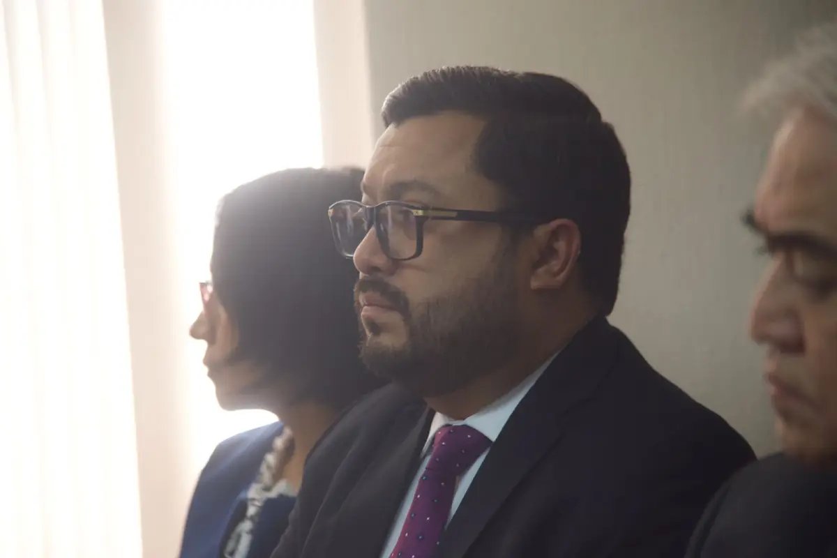 El exministro y exdirector de Aeronáutica Civil, Carlos Velásquez Monge, durante la audiencia., Omar Solís/Emisoras Unidas