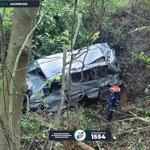 Microbus accidentado no contaba con registro ,ASONBOMD