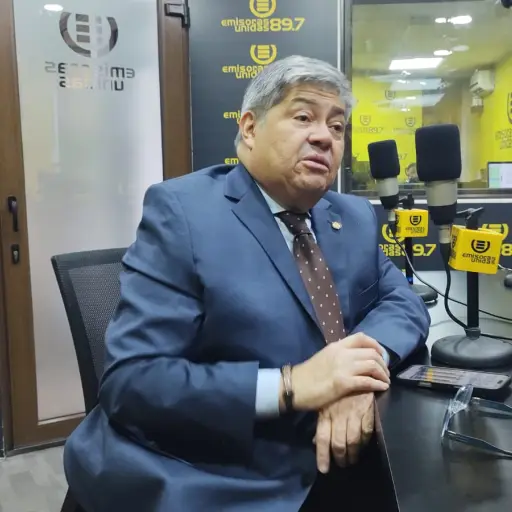 El ministro de Gobernación, Francisco Jiménez, durante la entrevista en el programa A Primera Hora.