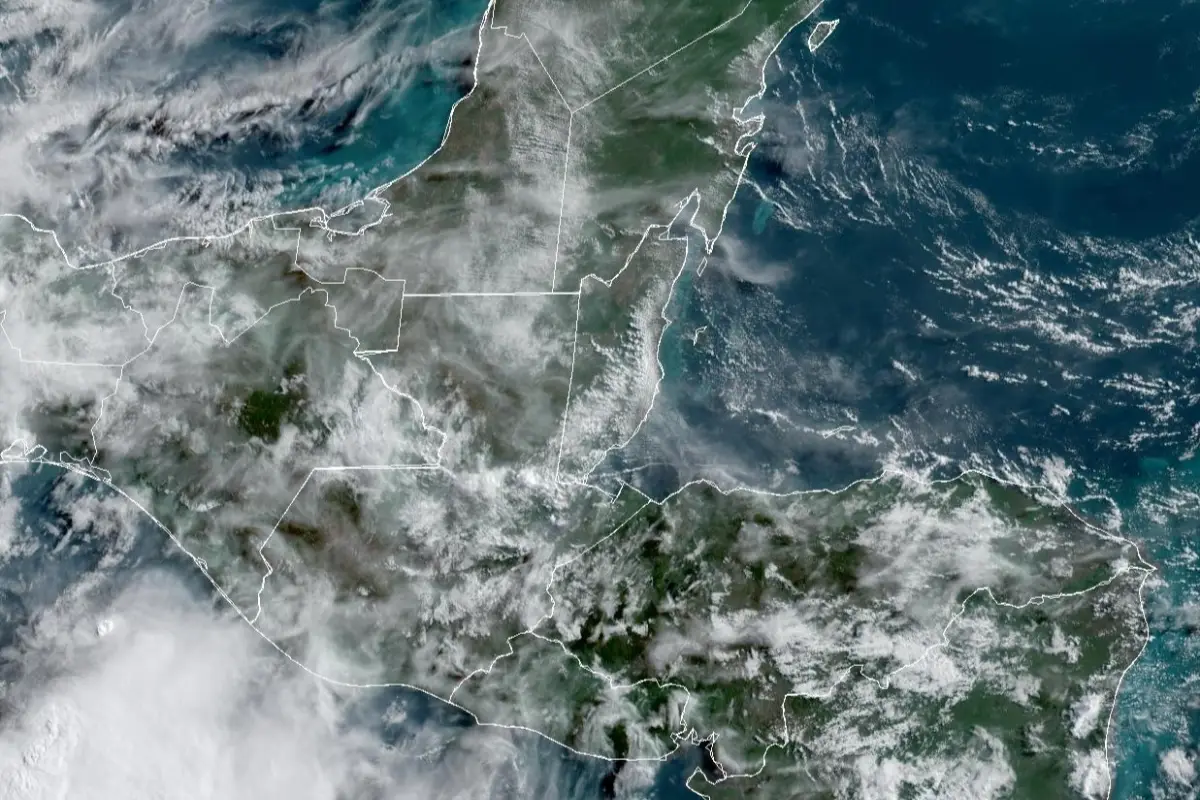 El Insivumeh tampoco descartó lluvias en el territorio nacional., Imagen satelital. 
