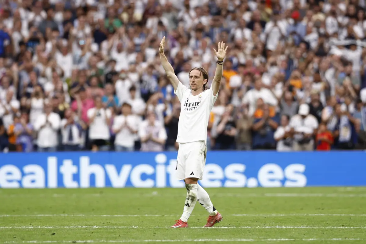 Luka Modric disputó su último partido en el Santiago Bernabéu - EFE