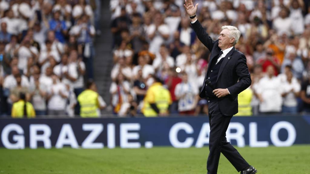 Carlo Ancelotti y Luka Modric se despiden del Estadio Santiago Bernabéu | EFE