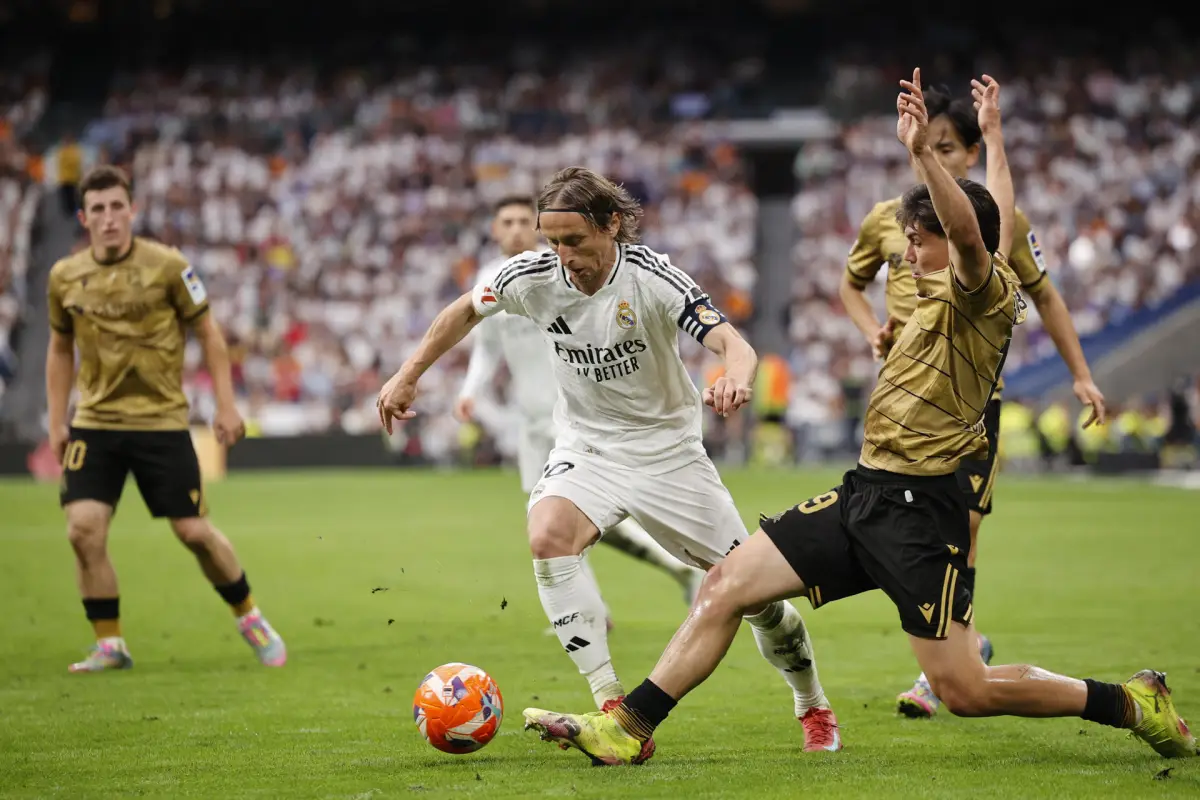 Luka Modric jugó su último partido en el Estadio Santiago Bernabéu - EFE