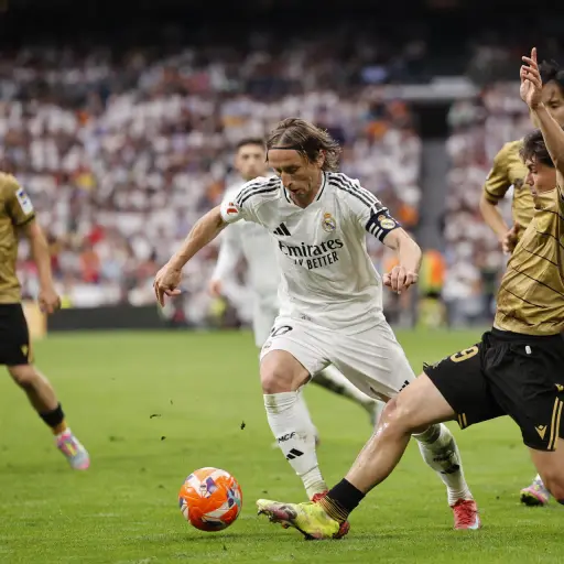 Luka Modric jugó su último partido en el Estadio Santiago Bernabéu - EFE