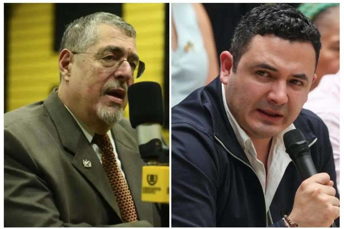El presidente Bernardo Arévalo y el diputado oficialista, Samuel Pérez., de archivo: EU/EFE