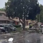 Avioneta se estrella en barrio de San Diego, California ,Captura de pantalla de la red social X