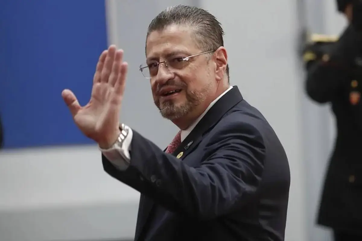 Imagen de archivo del presidente de Costa Rica, Rodrigo Chaves. 
