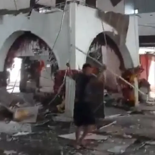 Terremoto en Indonesia, 23 de mayo de 2025 ,Captura de pantalla de la red social X