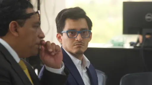 El exdirector de Informática del TSE, Jorge Santos, durante la audiencia. ,Omar Solís/Emisoras Unidas