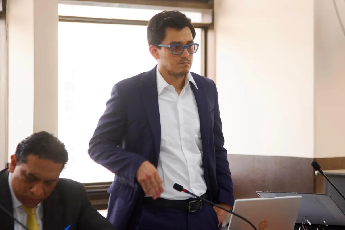 El exdirector de Informática del TSE, Jorge Santos, durante la audiencia., Omar Solís/Emisoras Unidas
