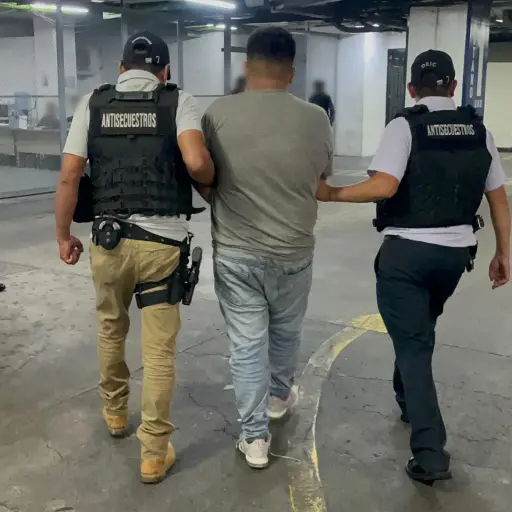 El sospechoso exigía Q50 mil a su familia. ,PNC