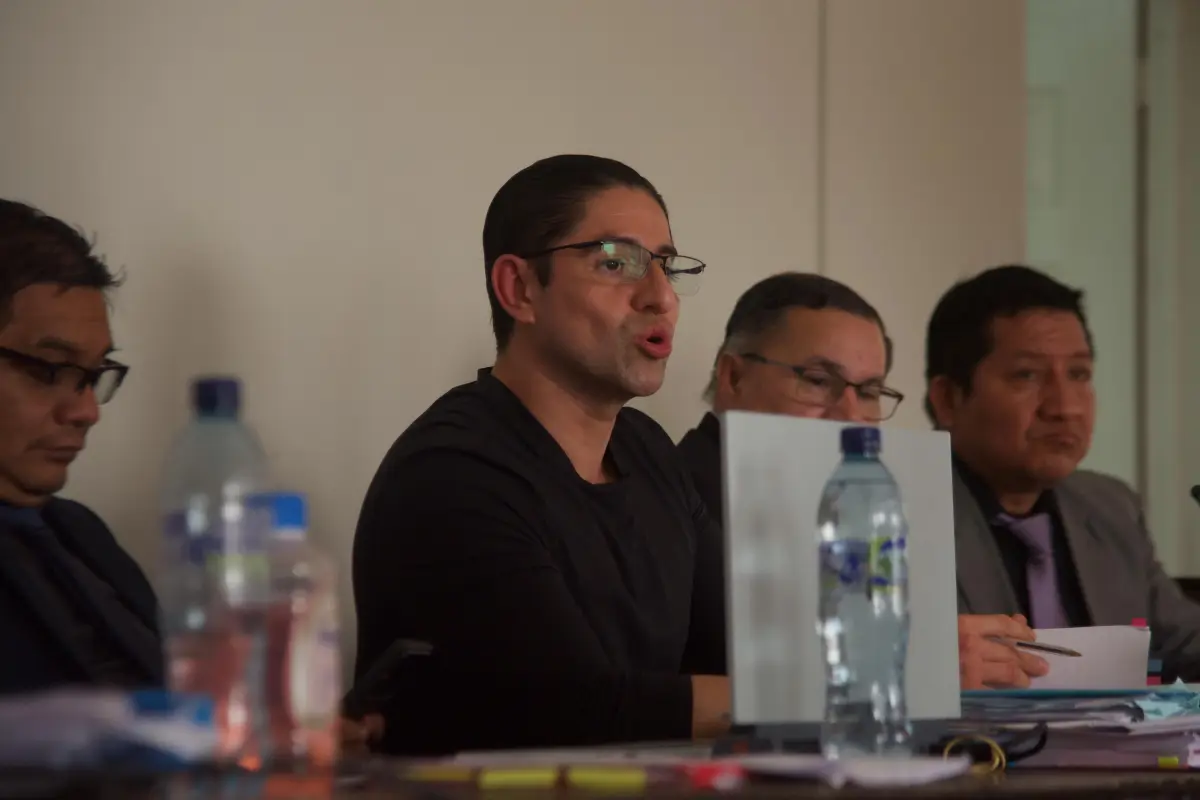 El exfiscal Stuardo Campo durante una audiencia., Omar SolÃ­s/Emisoras Unidas