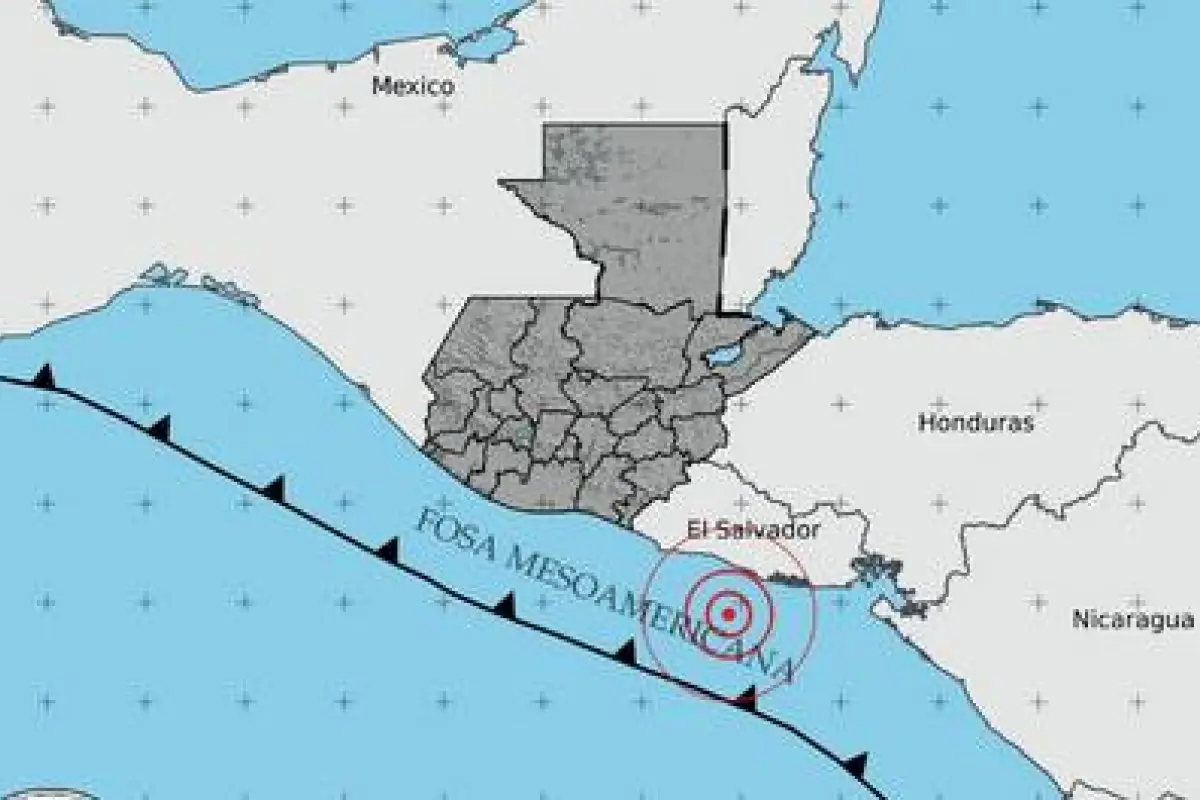 El sismo tuvo región epicentral en el océano Pacífico., Insivumeh