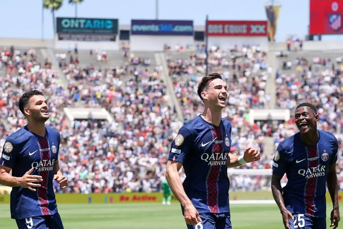 Celebración del PSG ante el Atlético de Madrid - instagram @psg