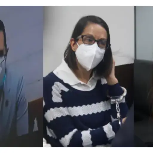 El doctor Kevin Malouf y sus colaboradoras, sindicados en el caso por la muerte de Floridalma Roque. ,