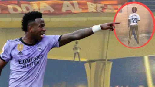 Condenados los ultras del Atlético por colgar un muñeco de Vinicius en un puente