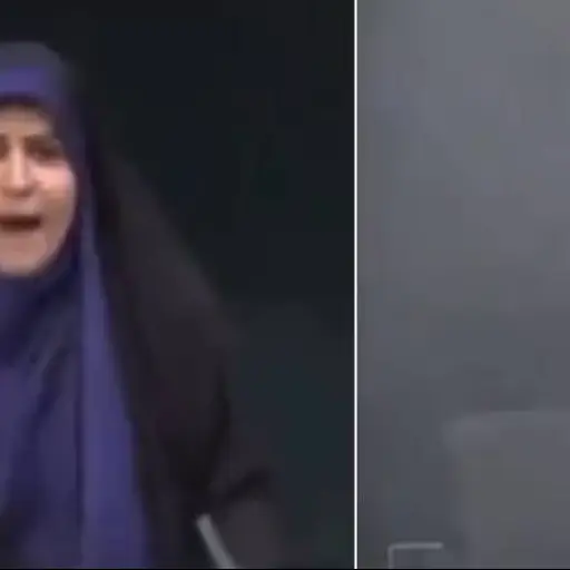 Misil impacta en televisora iraní durante transmisión ,Red social X