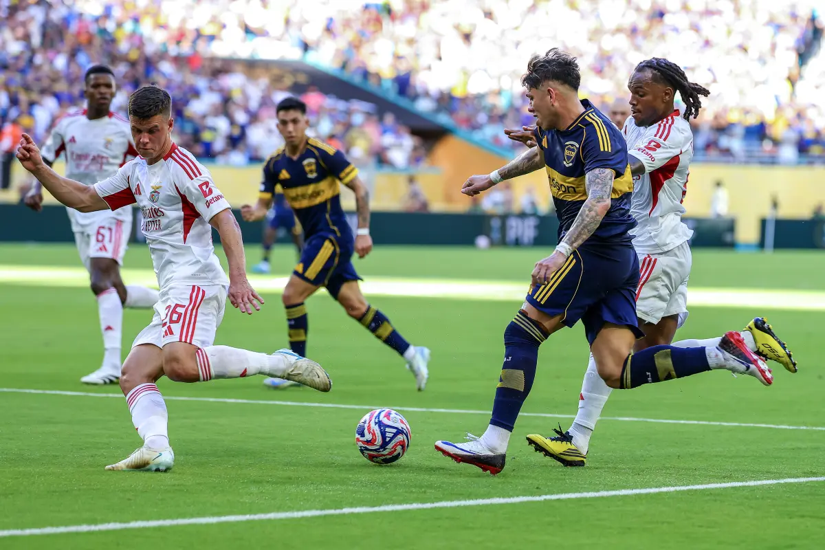 Boca Juniors y Benfica durante el Mundial de Clubes 2025 