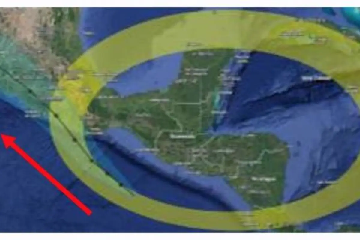 Esta es la trayectoria de la tormenta tropical Erick., Insivumeh