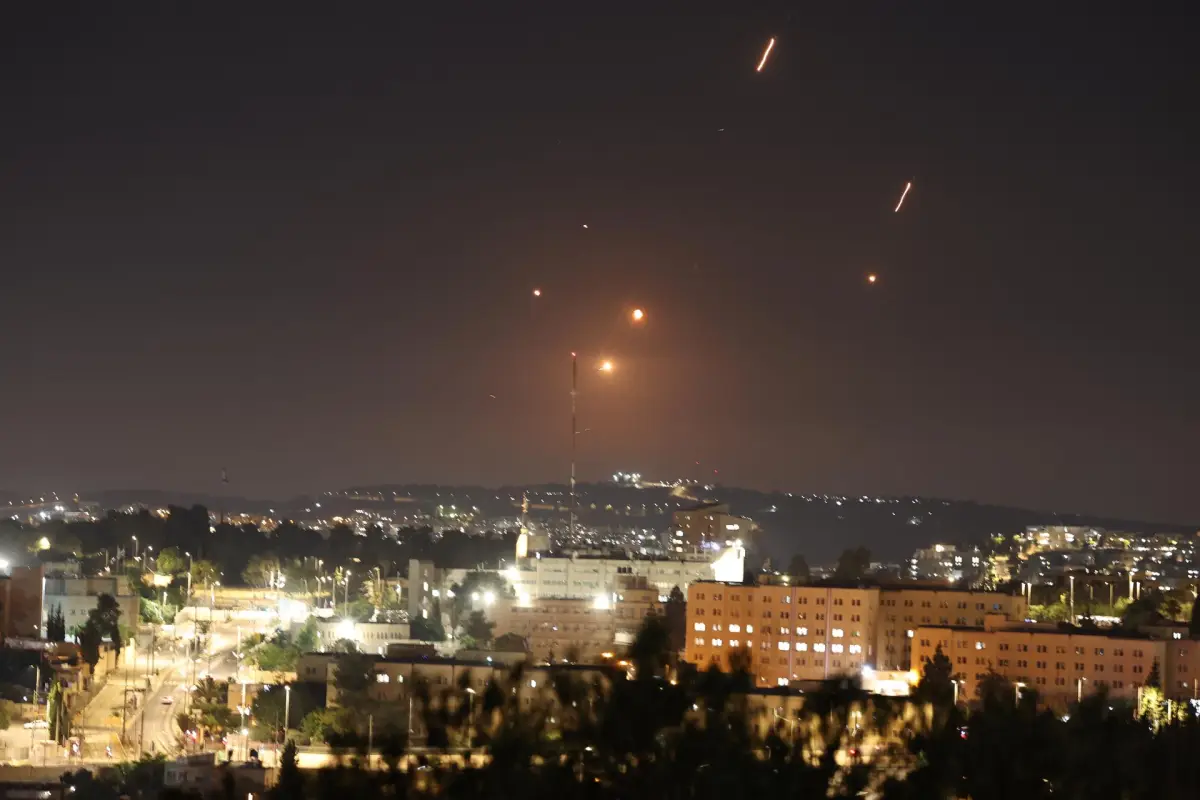 Imágenes captaron los bombardeos sobre Israel en las últimas horas., EFE