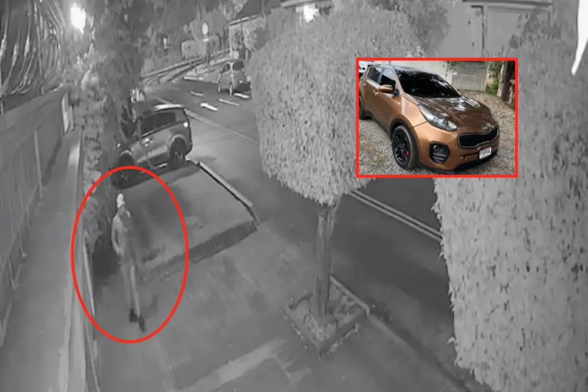 Robo de camioneta en zona 7, Captura de pantalla video X.
