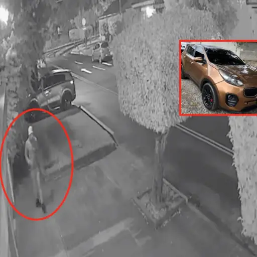 Robo de camioneta en zona 7 ,Captura de pantalla video X.