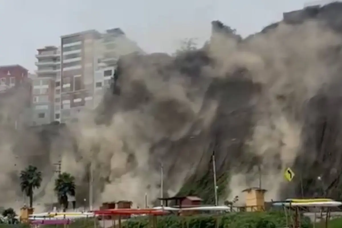 Temor en Lima por fuerte sismo., Captura de pantalla video X.