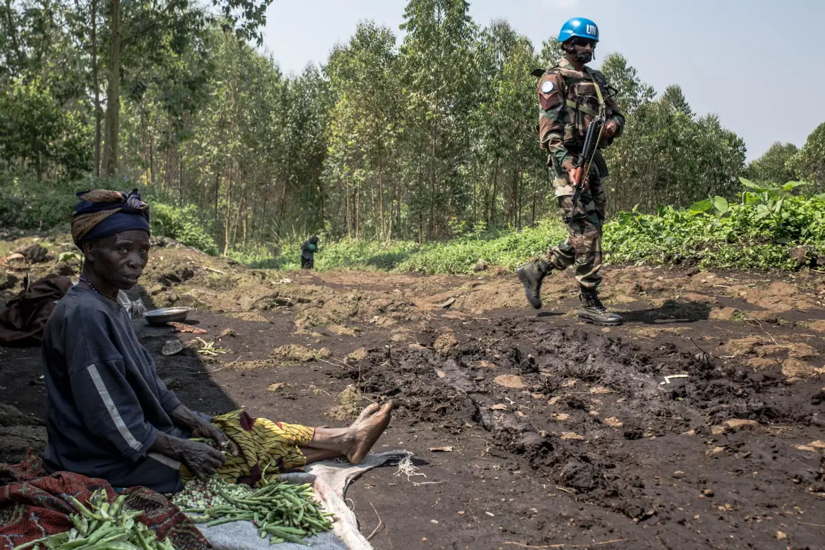Imagen de archivo de cascos azules de la misión de paz de la ONU en la República Democrática del Congo (RDC), EFE/ Patricia Martínez