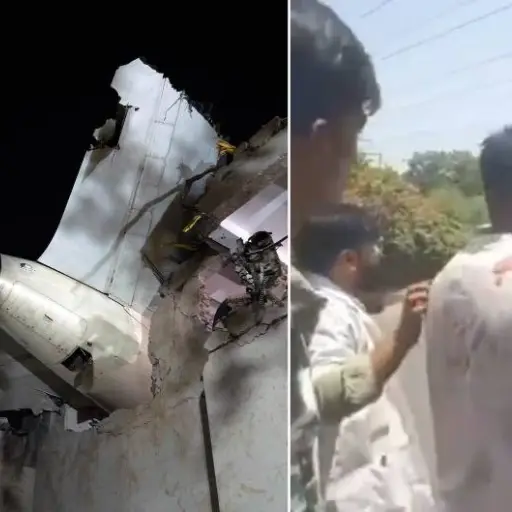 Superviviente de accidente aéreo en India sale caminando ,EFE / Red social X