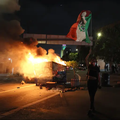 Donald Trump, ha desplegado 2.000 efectivos de la Guardia Nacional, a pesar de no haber recibido ninguna solicitud de asistencia adicional del estado de California. ,Foto EFE