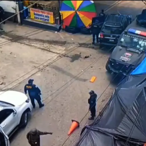 Medios locales difundieron imágenes de los incidentes en La Mesilla, Huehuetenango.  ,Prensa Digital Los Altos