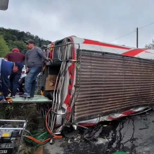 Fatal accidente en ruta Interamericana.  ,Bomberos Municipales Departamentales 