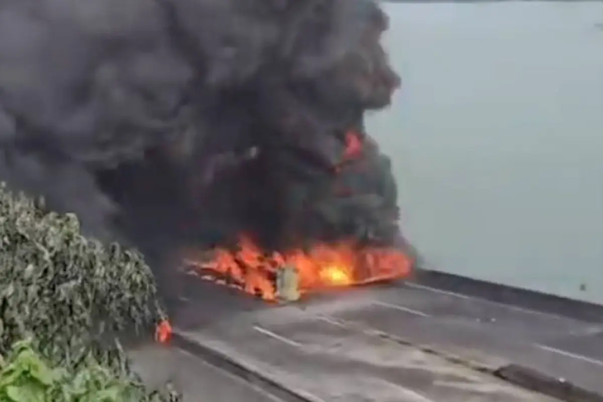 Incendio en la VAS, Captura de pantalla video X.