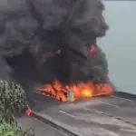 Incendio en la VAS ,Captura de pantalla video X.