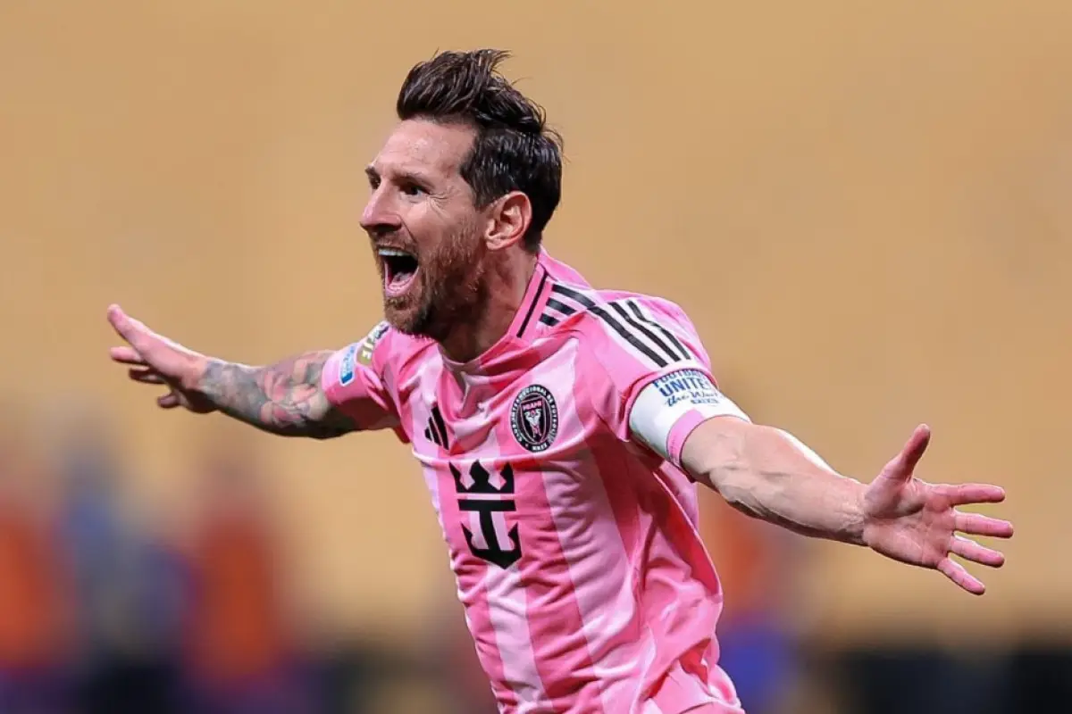 Lionel Messi celebrando golazo ante Porto en el Mundial de Clubes 