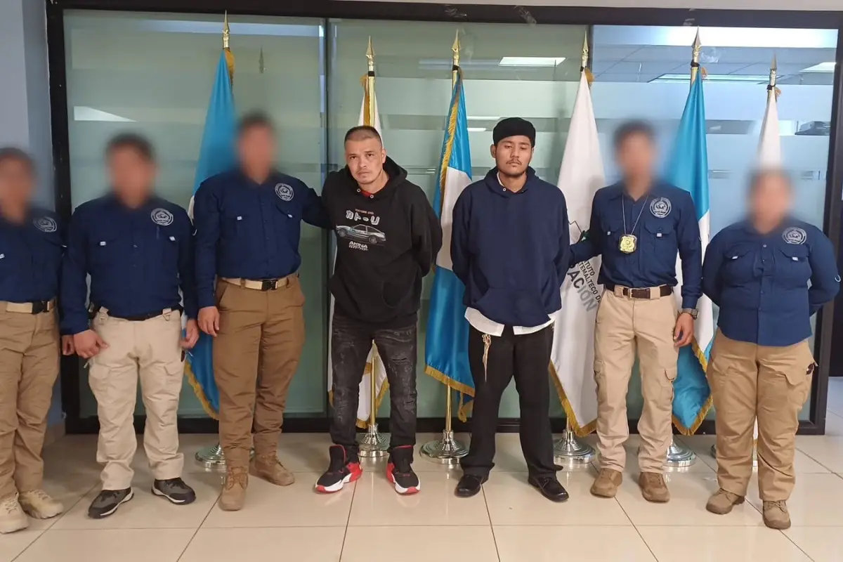 Julio Enrique Amaya Turcios y Jhonatan Emmanuel Cardona Castillo de la comunidad Lev Tahor fueron extraditados a Guatemala., Foto PNC
