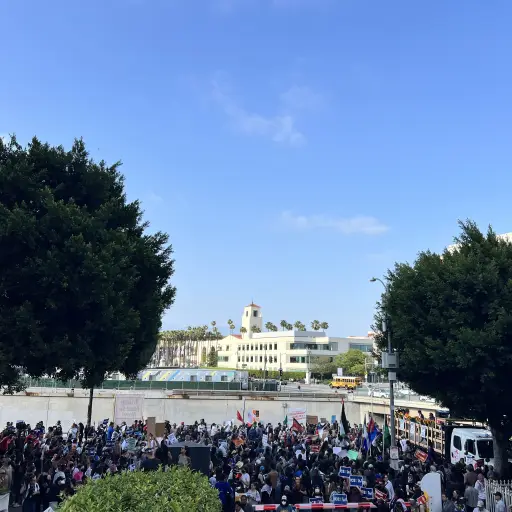 Tensión migratoria en Los Ángeles ,Redes sociales.