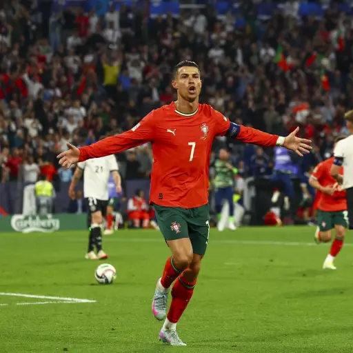 Celebración de Cristiano Ronaldo ante Alemania - EFE