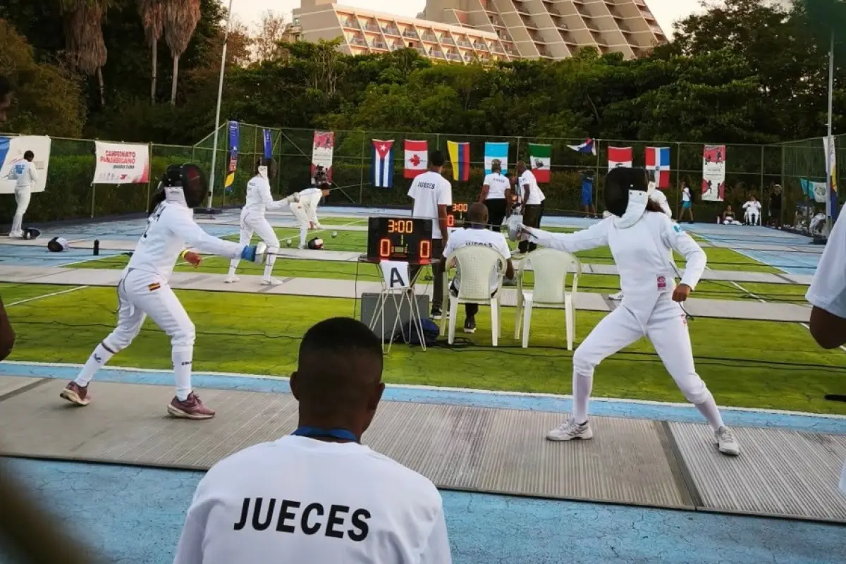 Valentina García durante competencia internacional 