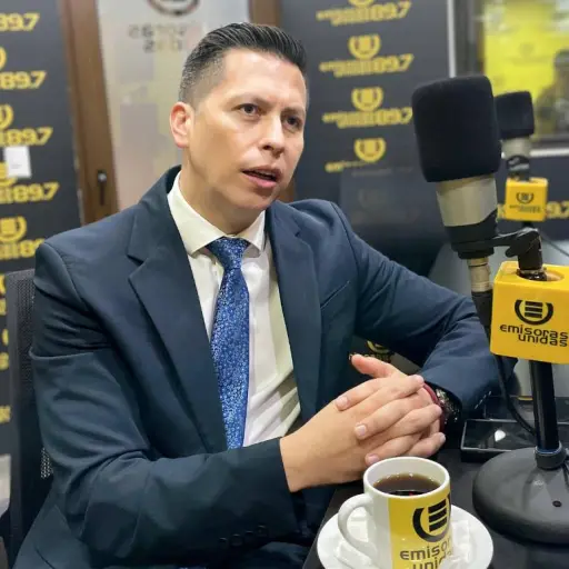 El viceministro de Seguridad, José Portillo, en entrevista con Emisoras Unidas. ,Emisoras Unidas