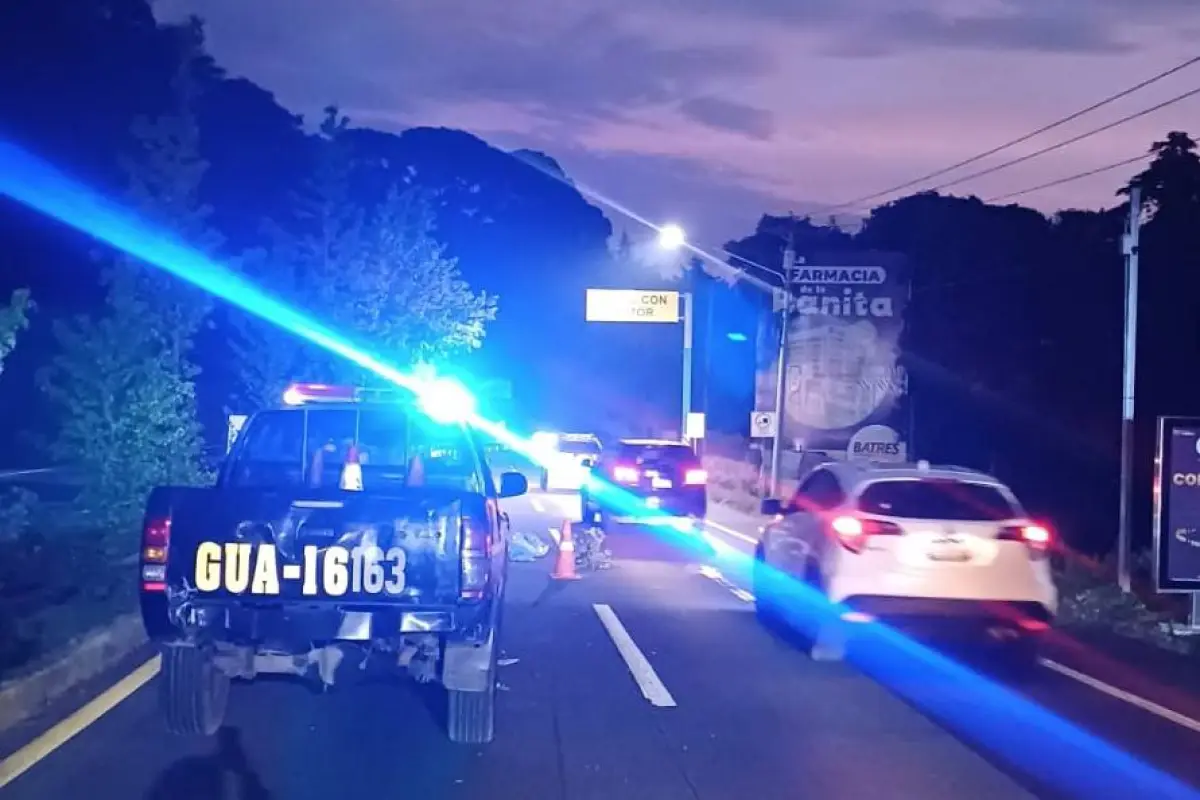 El peatón fue atropellado en el km. 20 de la ruta Interamericana., PMT de Mixco