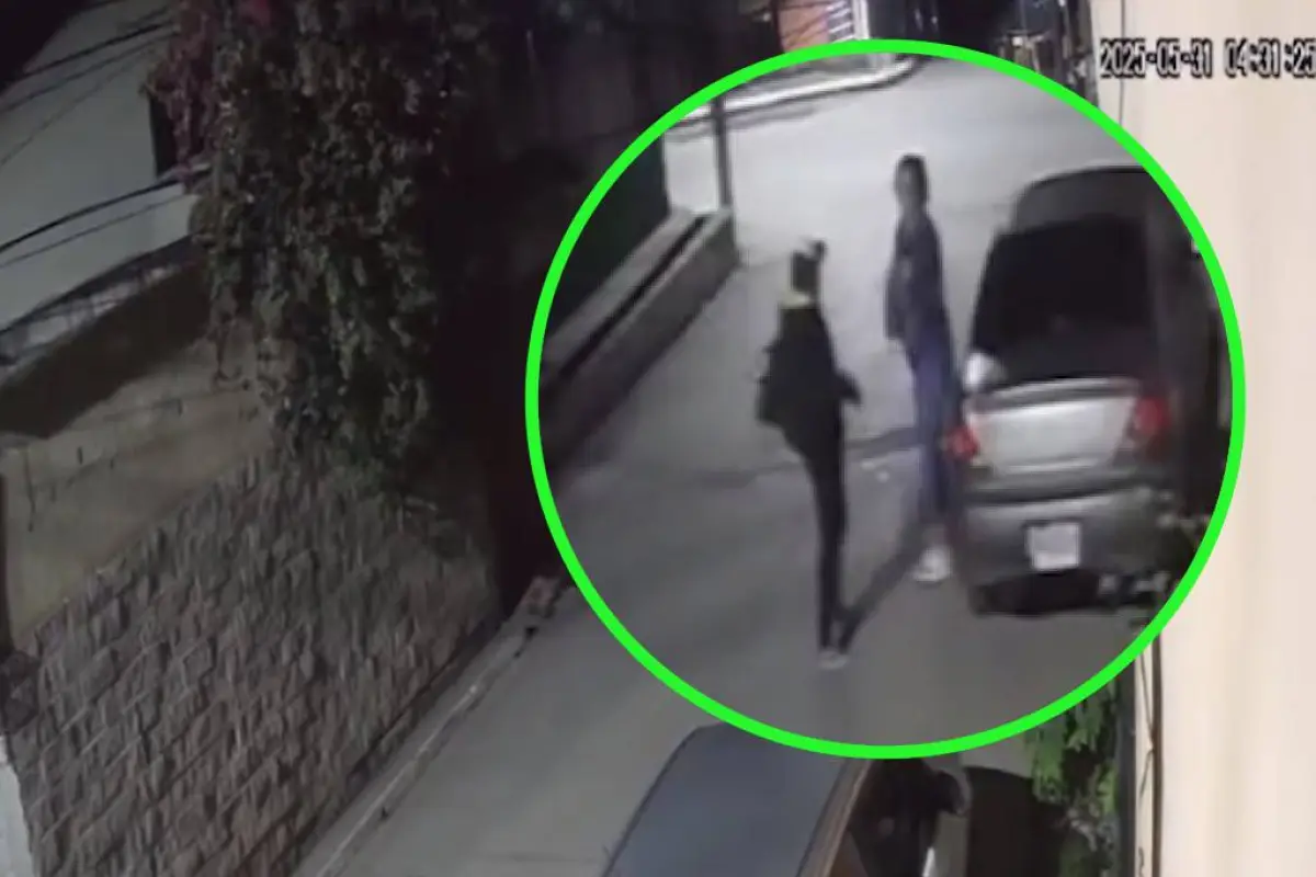 Graban asalto a mujer, Captura de pantalla video X.