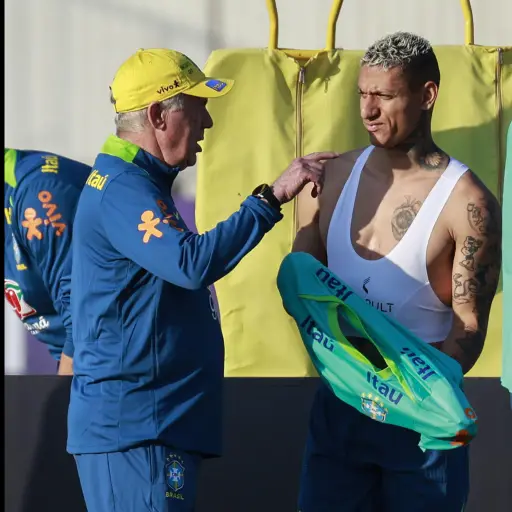 Carlo Ancelotti en su primer entreno con la Selección de Brasil - EFE