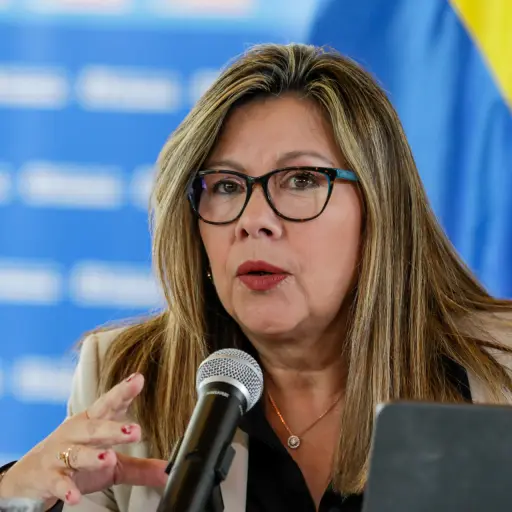 Fotografía de archivo de la Fiscal general de Colombia, Luz Adriana Camargo, durante una rueda de prensa, en Bogotá (Colombia).  ,EFE