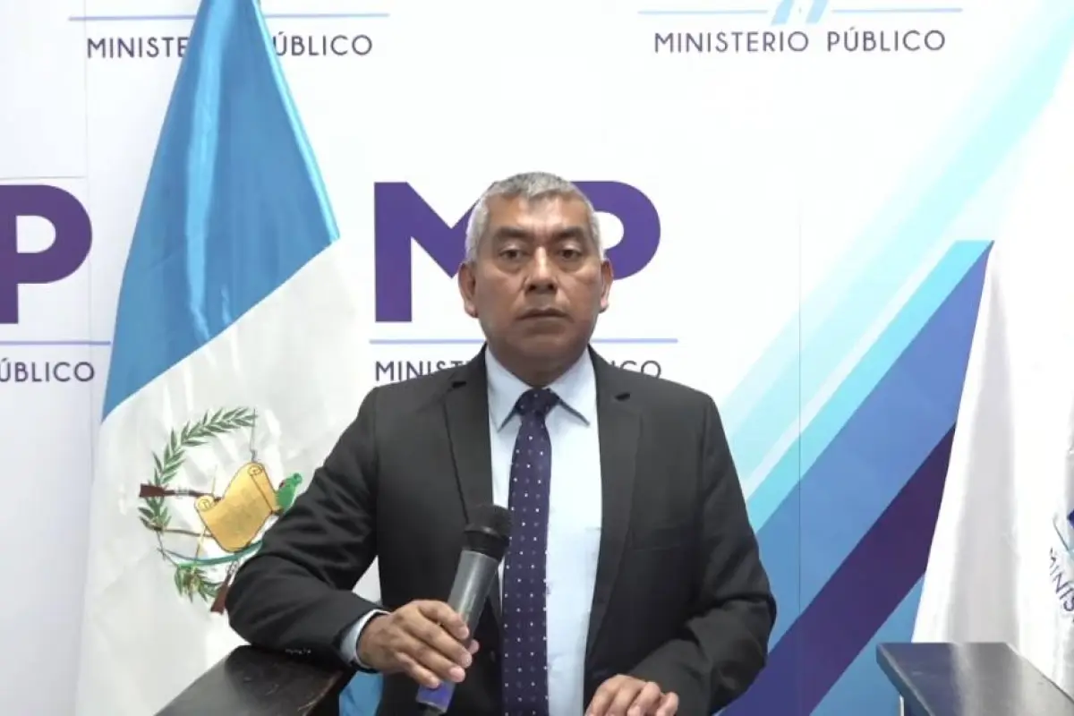 El jefe de la FECI, Rafael Curruchiche, explicó los señalamientos contra los funcionarios colombianos., Ministerio Público