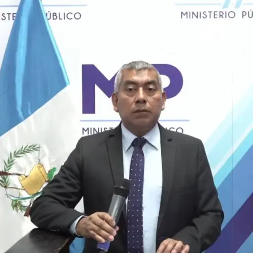 El jefe de la FECI, Rafael Curruchiche, explicó los señalamientos contra los funcionarios colombianos. ,Ministerio Público